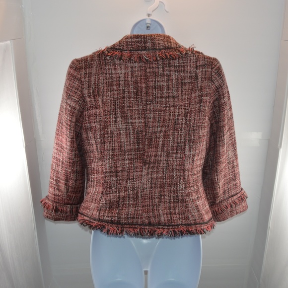 NEW YORK & COMPANY Fringe Tweed Blazer - Picture 5 of 7